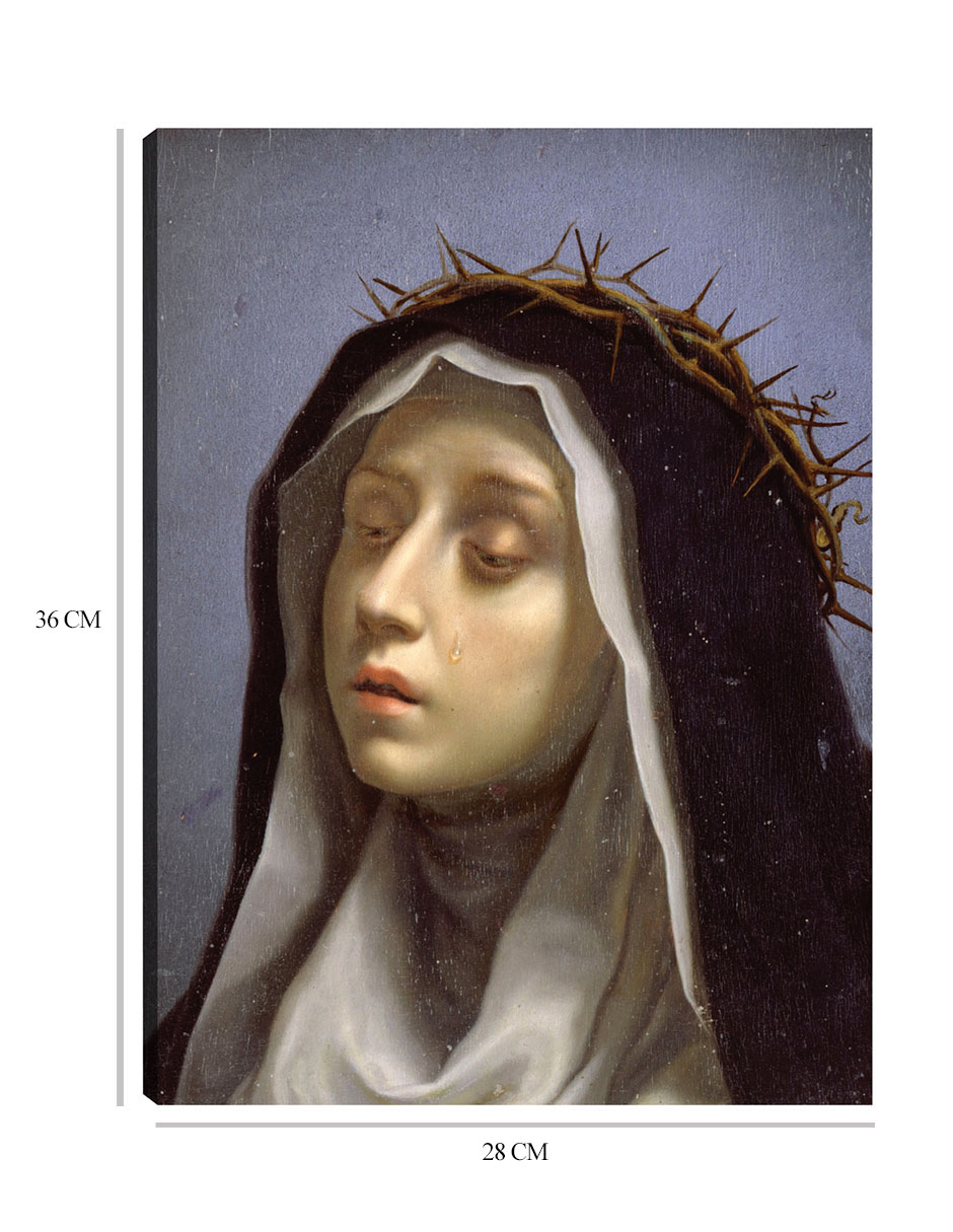 Foto 7 pulgar | Cuadro Decorativo - Santa Catalina De Siena- Carlo Dolci - Religión - 28x36 - Impresión En Lienzo - Fine Art Tj