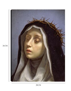 Foto 6 | Cuadro Decorativo - Santa Catalina De Siena- Carlo Dolci - Religión - 28x36 - Impresión En Lienzo - Fine Art Tj