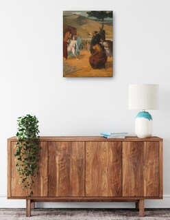 Foto 2 | Cuadro Decorativo - Alejandro Y Bucéfalo- Edgar Degas - Fotografía - 28x36 - Impresión En Lienzo - Fine Art Tj