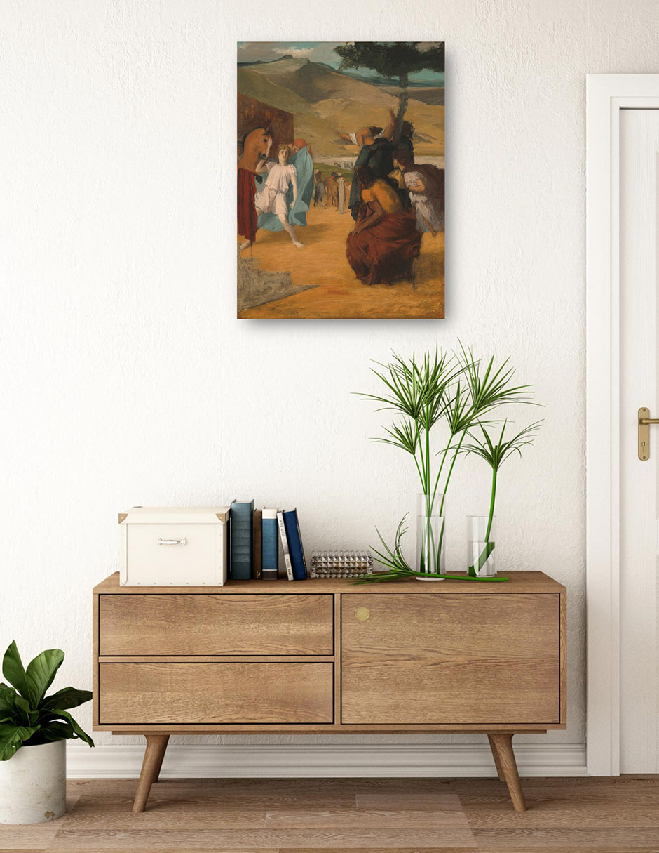 Foto 3 | Cuadro Decorativo - Alejandro Y Bucéfalo- Edgar Degas - Fotografía - 28x36 - Impresión En Lienzo - Fine Art Tj