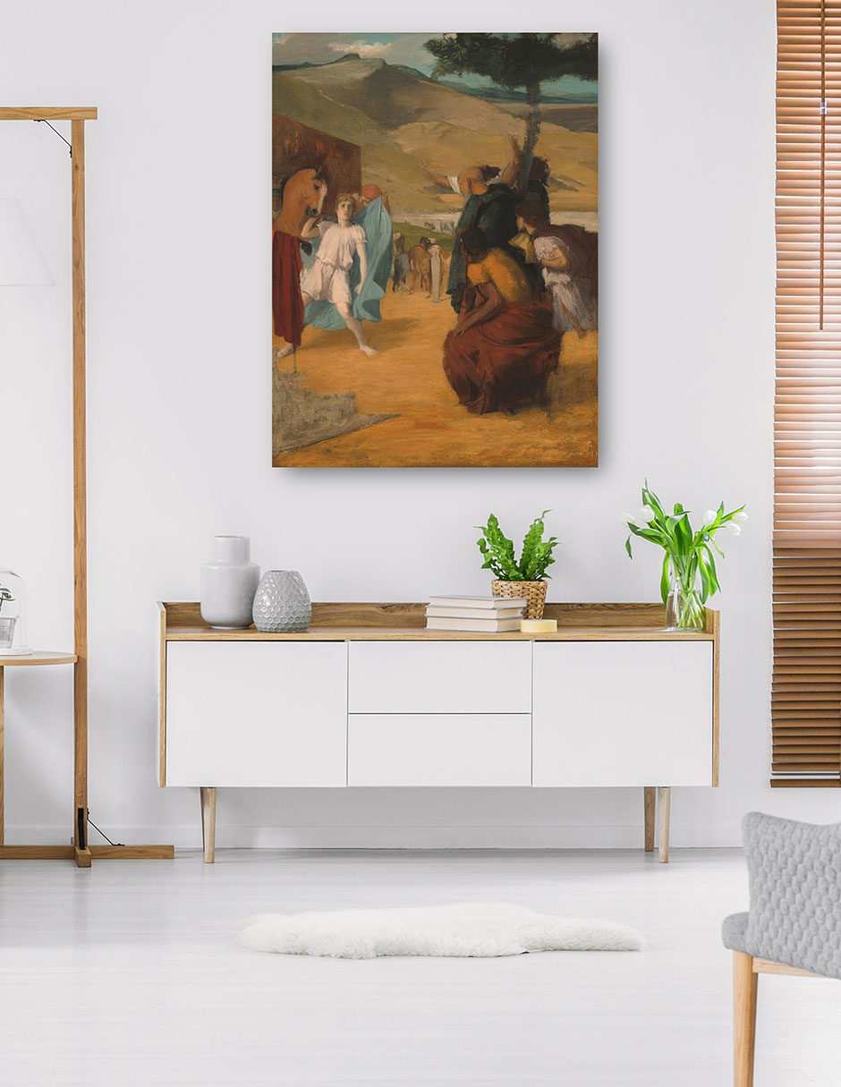 Foto 6 pulgar | Cuadro Decorativo - Alejandro Y Bucéfalo- Edgar Degas - Fotografía - 28x36 - Impresión En Lienzo - Fine Art Tj