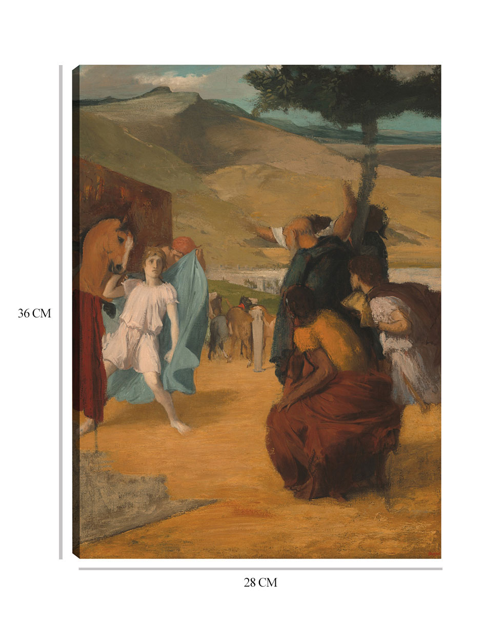 Foto 6 | Cuadro Decorativo - Alejandro Y Bucéfalo- Edgar Degas - Fotografía - 28x36 - Impresión En Lienzo - Fine Art Tj
