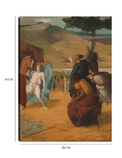 Foto 6 | Cuadro Decorativo - Alejandro Y Bucéfalo- Edgar Degas - Fotografía - 28x36 - Impresión En Lienzo - Fine Art Tj