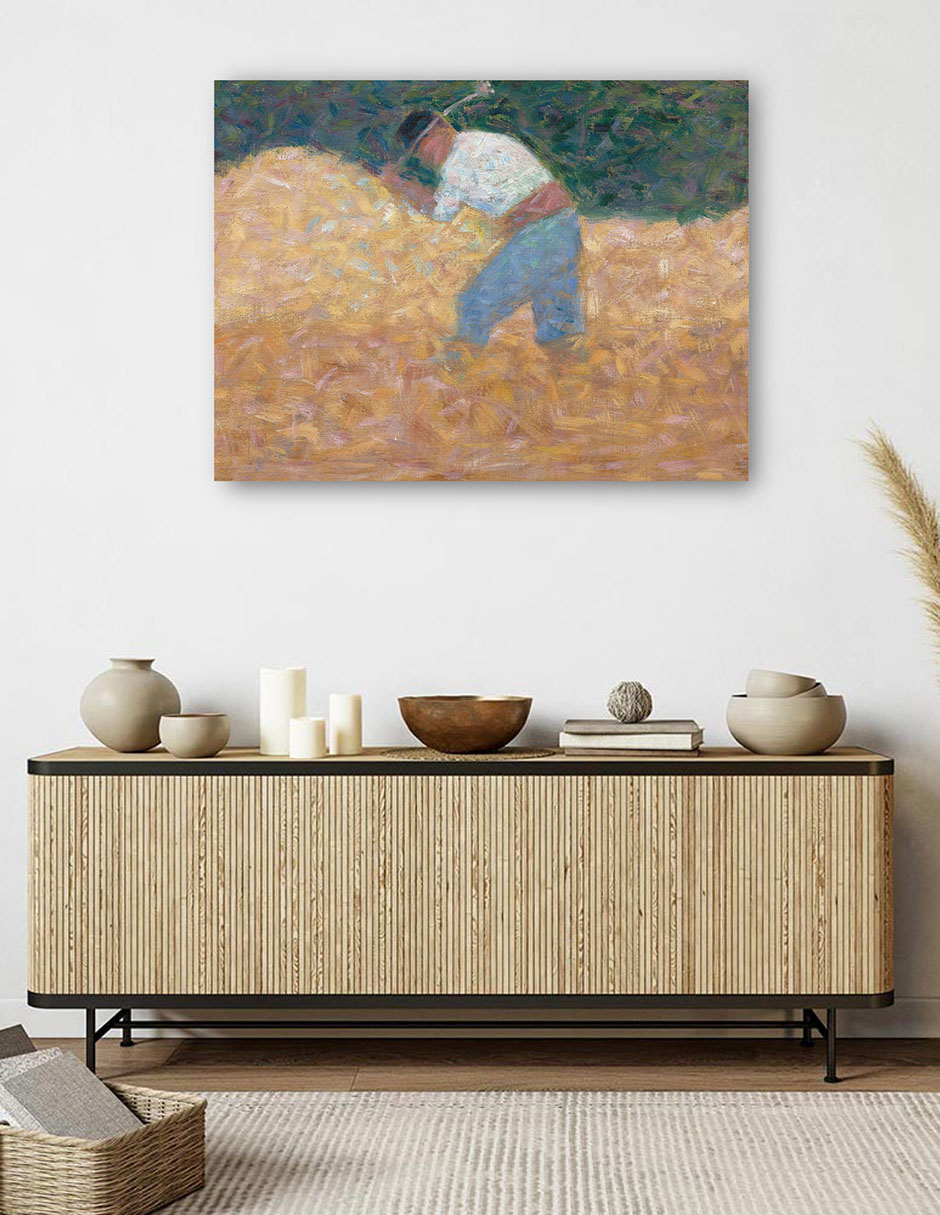 Foto 6 pulgar | Cuadro Decorativo - El Rompepiedras (c. 1882)- Georges Seurat - Fotografía - 69x92 - Impresión En Lienzo - Fine Art Tj