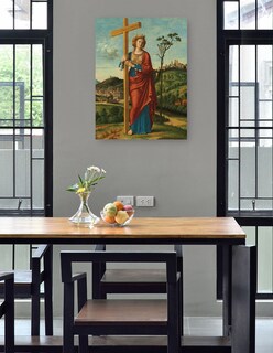 Foto 4 | Cuadro Decorativo - Santa Elena- Cima Da Conegliano - Religión - 46x61 - Impresión En Lienzo - Fine Art Tj