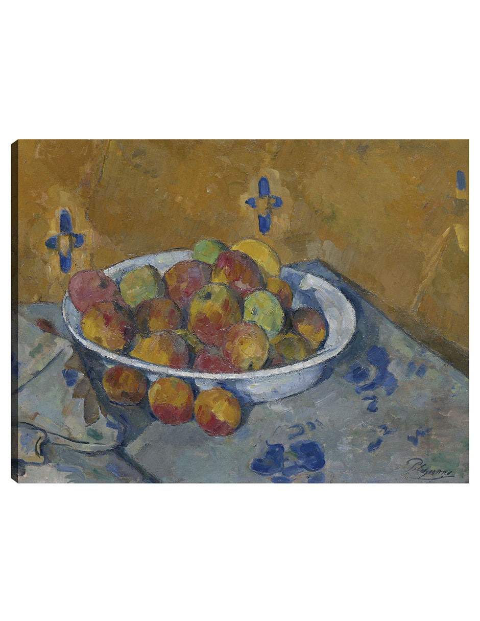 Foto 2 pulgar | Cuadro Decorativo - El Plato De Manzanas (c. 1877)- Paul Cézanne - Religión - 46x61 - Impresión En Lienzo - Fine Art T