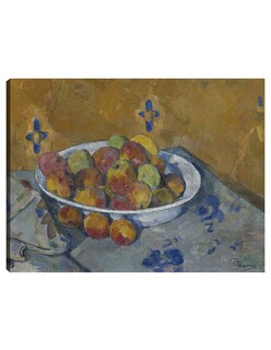Foto 1 | Cuadro Decorativo - El Plato De Manzanas (c. 1877)- Paul Cézanne - Religión - 46x61 - Impresión En Lienzo - Fine Art T
