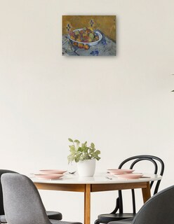 Foto 2 | Cuadro Decorativo - El Plato De Manzanas (c. 1877)- Paul Cézanne - Religión - 46x61 - Impresión En Lienzo - Fine Art T
