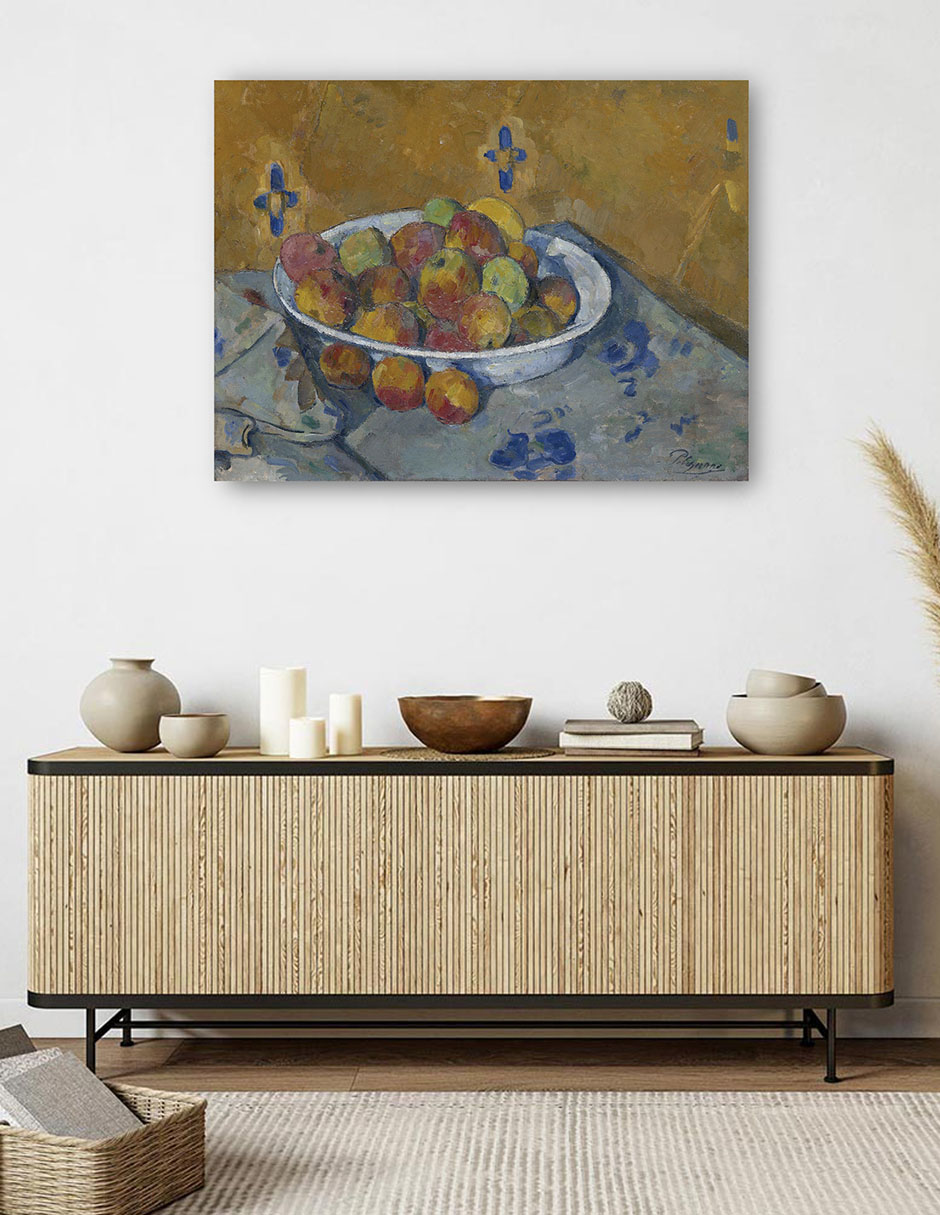 Foto 5 | Cuadro Decorativo - El Plato De Manzanas (c. 1877)- Paul Cézanne - Religión - 46x61 - Impresión En Lienzo - Fine Art T
