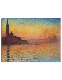 Foto 1 | Cuadro Decorativo - Atardecer En Venecia- Claude Monet - Religión - 107x143 - Impresión En Lienzo - Fine Art Tj