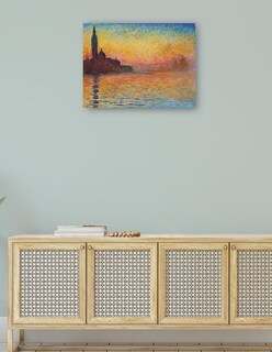 Foto 4 | Cuadro Decorativo - Atardecer En Venecia- Claude Monet - Religión - 107x143 - Impresión En Lienzo - Fine Art Tj
