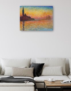 Foto 5 | Cuadro Decorativo - Atardecer En Venecia- Claude Monet - Religión - 107x143 - Impresión En Lienzo - Fine Art Tj