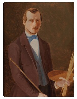Foto 1 | Cuadro Decorativo - Autorretrato (1849 - 1852)- Ferdinand Von Wright - Fotografía - 69x92 - Impresión En Lienzo -