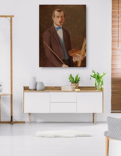 Foto 5 | Cuadro Decorativo - Autorretrato (1849 - 1852)- Ferdinand Von Wright - Fotografía - 69x92 - Impresión En Lienzo -