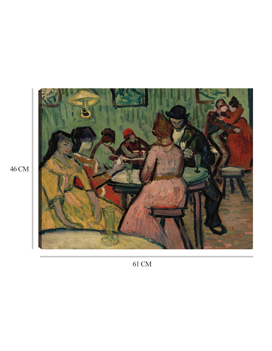 Foto 7 pulgar | Cuadro Decorativo - El Burdel (le Lupanar) (1888)- Vincent Van Gogh - Religión - 46x61 - Impresión En Lienzo - Fine