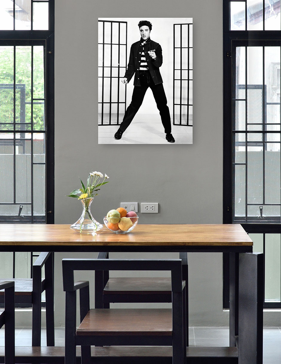 Foto 5 pulgar | Cuadro Decorativo - Elvis Presley En Jailhouse Rock- Unknown - Fotografía - 46x61 - Impresión En Lienzo - Fine Art Tj