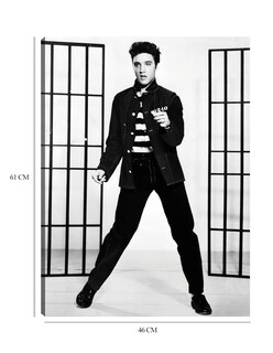 Foto 6 | Cuadro Decorativo - Elvis Presley En Jailhouse Rock- Unknown - Fotografía - 46x61 - Impresión En Lienzo - Fine Art Tj