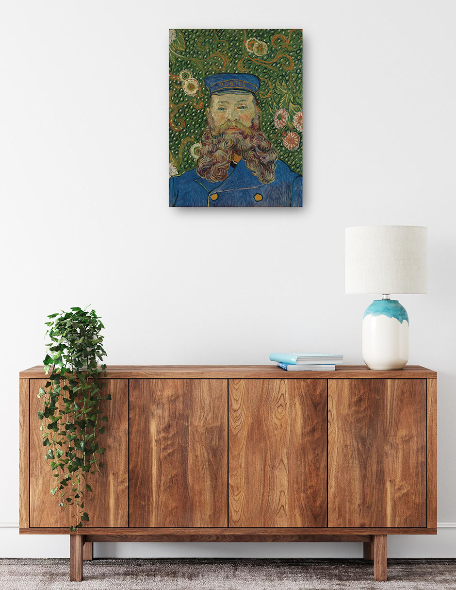 Foto 2 | Cuadro Decorativo - Retrato De José Roulin (1889)- Vincent Van Gogh - Fotografía - 28x36 - Impresión En Lienzo -