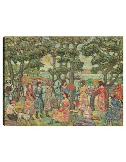 Foto 1 | Cuadro Decorativo - Paisaje Con Figuras, 1921- Maurice Prendergast - Paisaje - 69x92 - Impresión En Lienzo - Fine Art T