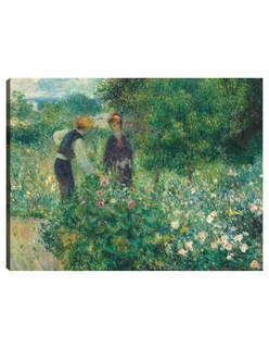 Foto 1 | Cuadro Decorativo - Recogiendo Flores- Pierre-auguste Renoir - Religión - 69x92 - Impresión En Lienzo - Fine Art Tj