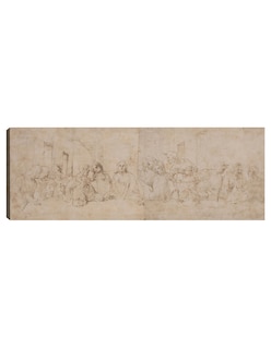 Foto 1 | Cuadro Decorativo - La Última Cena, C. 1515- Leonardo Da Vinci - Religión - 34x89 - Impresión En Lienzo - Fine Art Tj