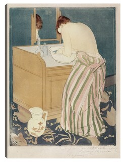 Foto 1 | Cuadro Decorativo - Mujer Bañándose (1890-1891)- Mary Cassatt - Fotografía - 69x92 - Impresión En Lienzo - Fine Art Tj