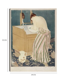 Foto 6 | Cuadro Decorativo - Mujer Bañándose (1890-1891)- Mary Cassatt - Fotografía - 69x92 - Impresión En Lienzo - Fine Art Tj