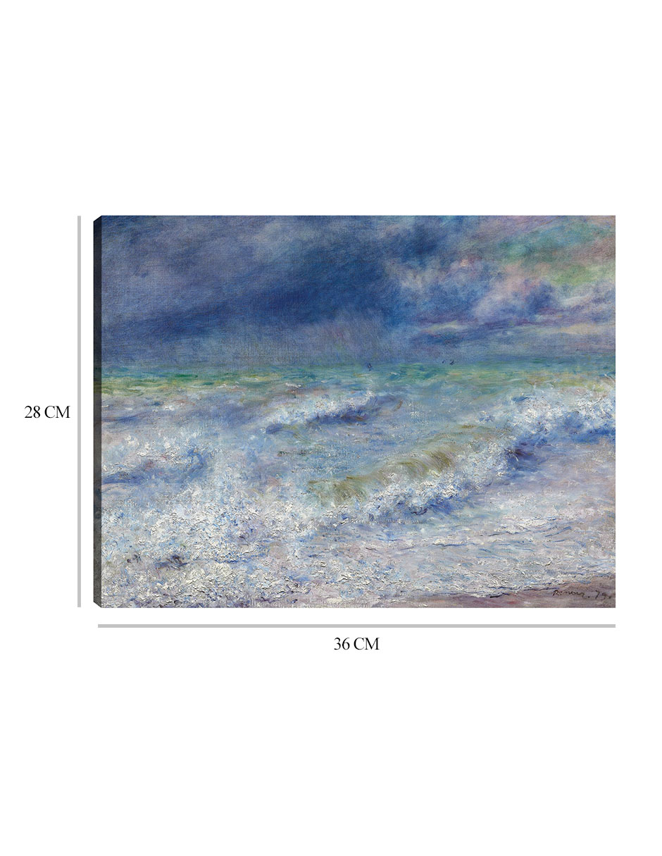 Foto 7 pulgar | Cuadro Decorativo - Paisaje Marino (1879)- Pierre-auguste Renoir  - Religión - 28x36 - Impresión En Lienzo - Fine Art