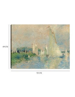 Foto 6 | Cuadro Decorativo - Regata En Argenteuil- Pierre-auguste Renoir - Religión - 69x92 - Impresión En Lienzo - Fine Art Tj