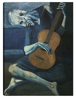 Foto 1 | Cuadro Decorativo - El Viejo Guitarrista- Pablo Picasso - Fotografía - 77x102 - Impresión En Lienzo - Fine Art Tj