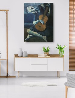 Foto 5 | Cuadro Decorativo - El Viejo Guitarrista- Pablo Picasso - Fotografía - 77x102 - Impresión En Lienzo - Fine Art Tj