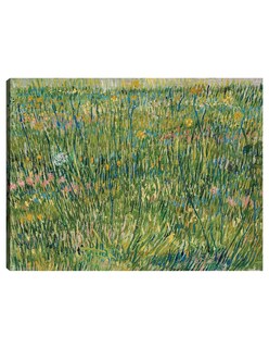 Foto 1 | Cuadro Decorativo - Parche De Hierba (1887)- Vincent Van Gogh - Religión - 46x61 - Impresión En Lienzo - Fine Art Tj
