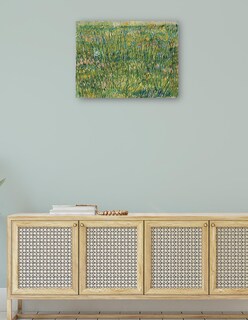 Foto 4 | Cuadro Decorativo - Parche De Hierba (1887)- Vincent Van Gogh - Religión - 46x61 - Impresión En Lienzo - Fine Art Tj