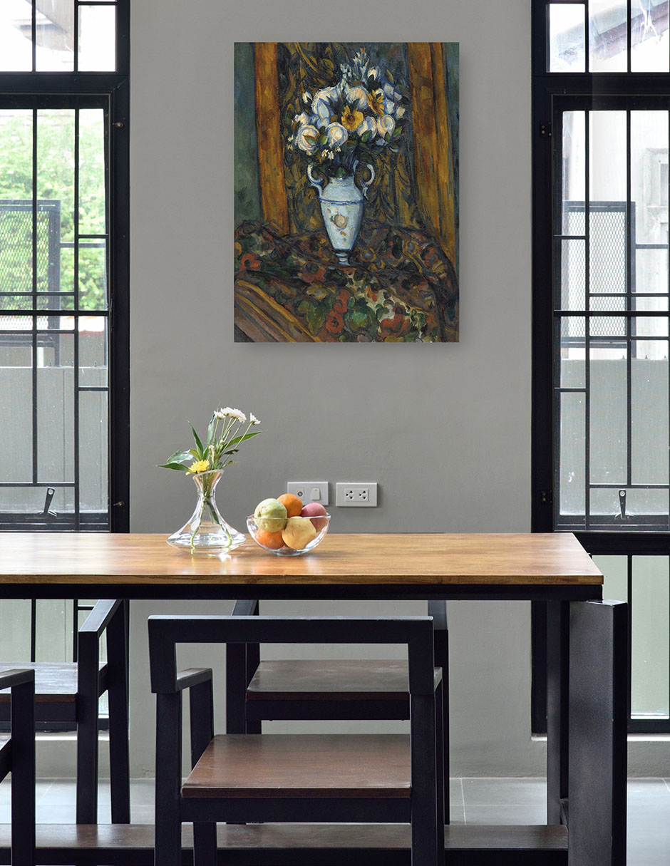 Foto 5 pulgar | Cuadro Decorativo - Jarrón De Flores (1900-1903)- Paul Cézanne - Floral - 69x92 - Impresión En Lienzo - Fine Art Tj