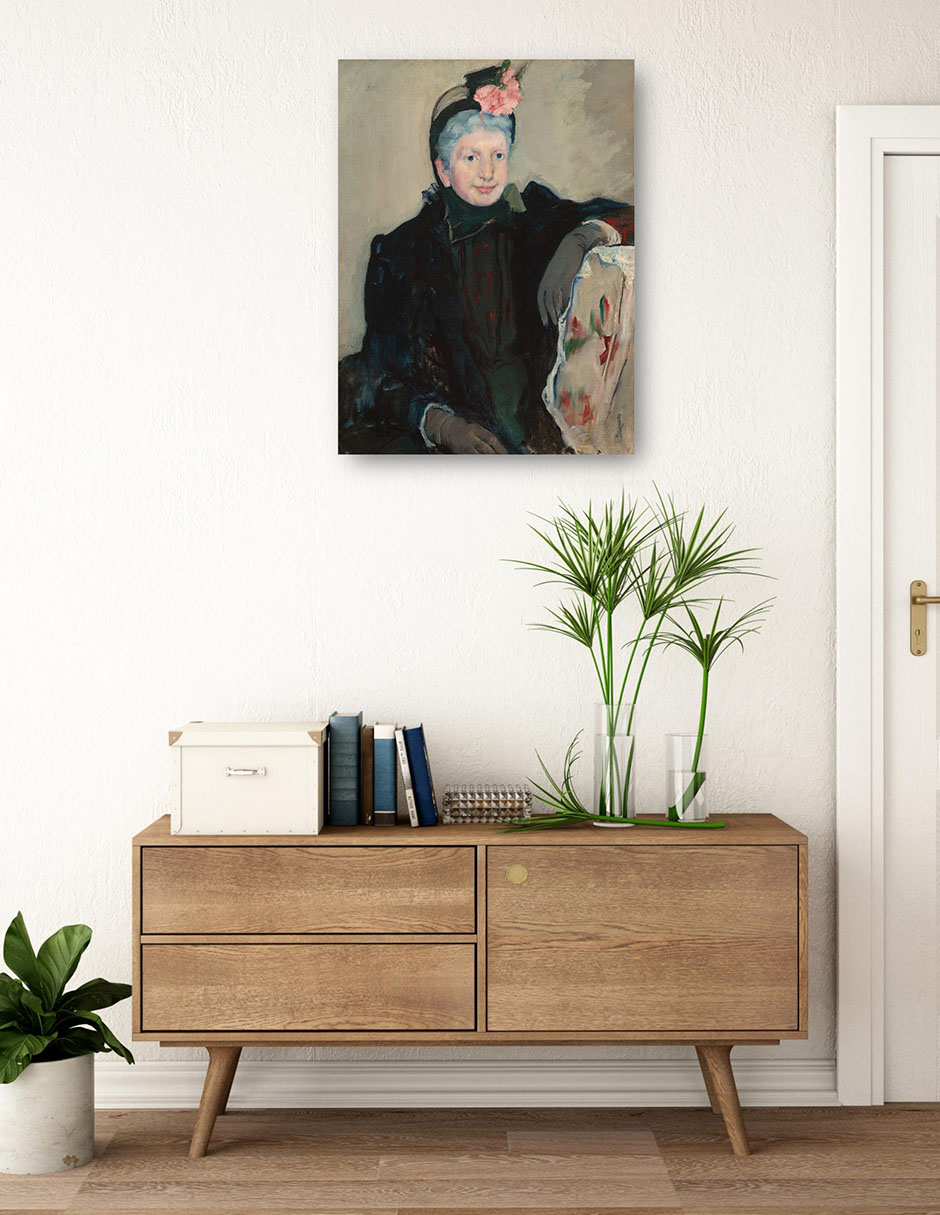 Foto 4 pulgar | Cuadro Decorativo - Retrato De Una Anciana- Mary Cassatt - Fotografía - 77x102 - Impresión En Lienzo - Fine Art Tj