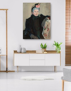 Foto 5 | Cuadro Decorativo - Retrato De Una Anciana- Mary Cassatt - Fotografía - 77x102 - Impresión En Lienzo - Fine Art Tj