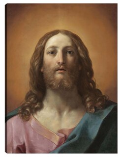 Foto 1 | Cuadro Decorativo - Busto De Cristo (salvator Mundi)- Guido Reni - Religión - 28x36 - Impresión En Lienzo - Fine Art Tj