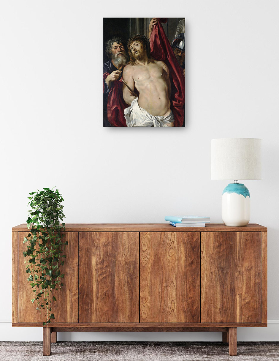 Foto 2 | Cuadro Decorativo - Ecce Homo (1800 - 1857)- Peter Paul Rubens - Religión - 46x61 - Impresión En Lienzo - Fine Art Tj