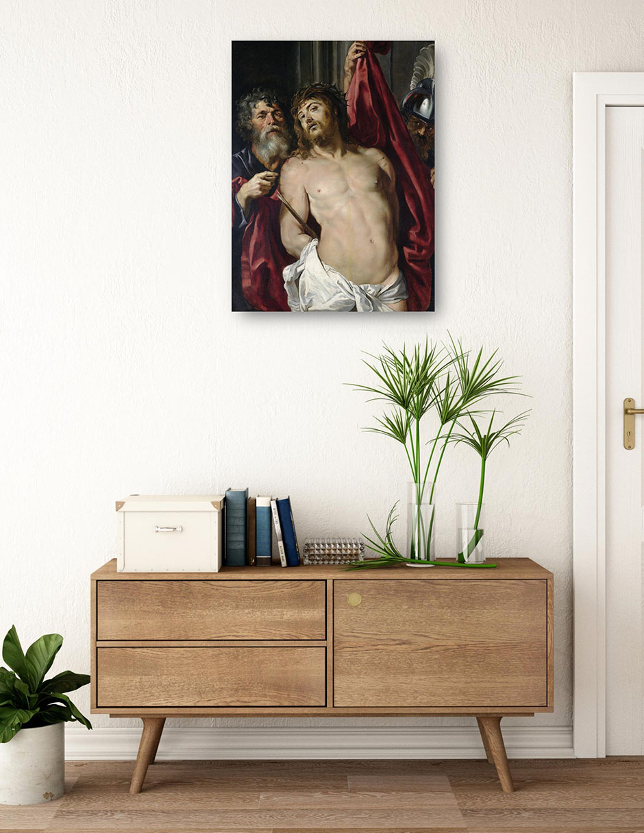 Foto 4 pulgar | Cuadro Decorativo - Ecce Homo (1800 - 1857)- Peter Paul Rubens - Religión - 46x61 - Impresión En Lienzo - Fine Art Tj