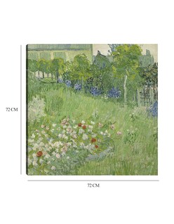 Foto 6 | Cuadro Decorativo - El Jardín De Daubigny- Vincent Van Gogh - Floral - 72x72 - Impresión En Lienzo - Fine Art Tj