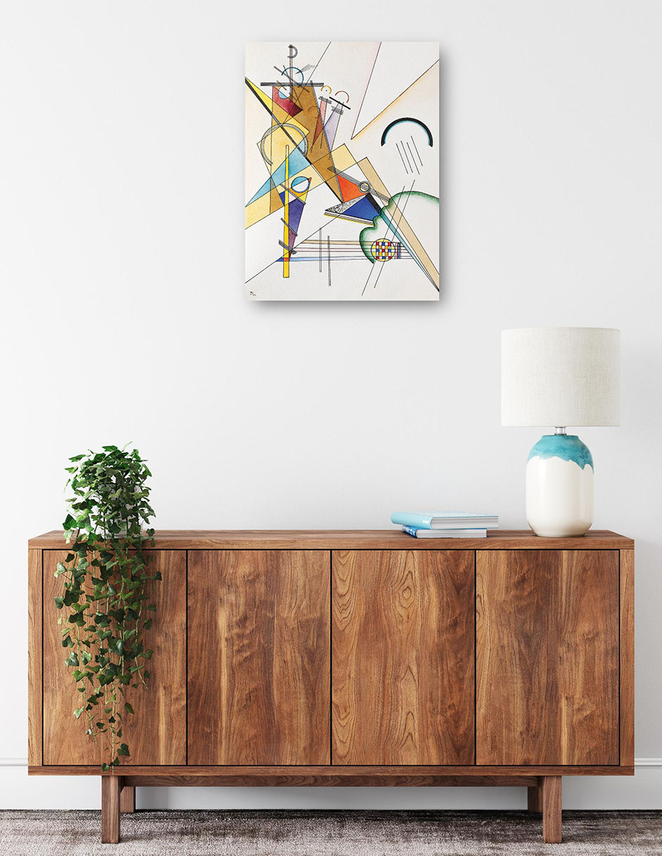 Foto 2 | Cuadro Decorativo - Tejido (1923)- Wassily Kandinsky - Abstracto - 46x61 - Impresión En Lienzo - Fine Art Tj