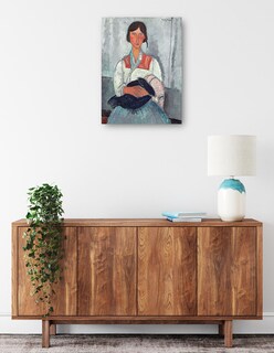 Foto 2 | Cuadro Decorativo - Mujer Gitana Con Bebé- Amedeo Modigliani - Fotografía - 46x61 - Impresión En Lienzo - Fine Art Tj