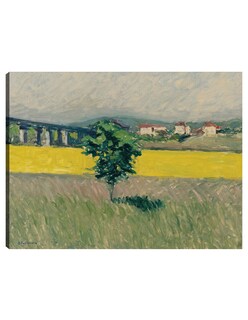 Foto 1 | Cuadro Decorativo - Pradera Del Pont D'argenteuil- Gustave Caillebotte - Religión - 69x92 - Impresión En Lienzo -
