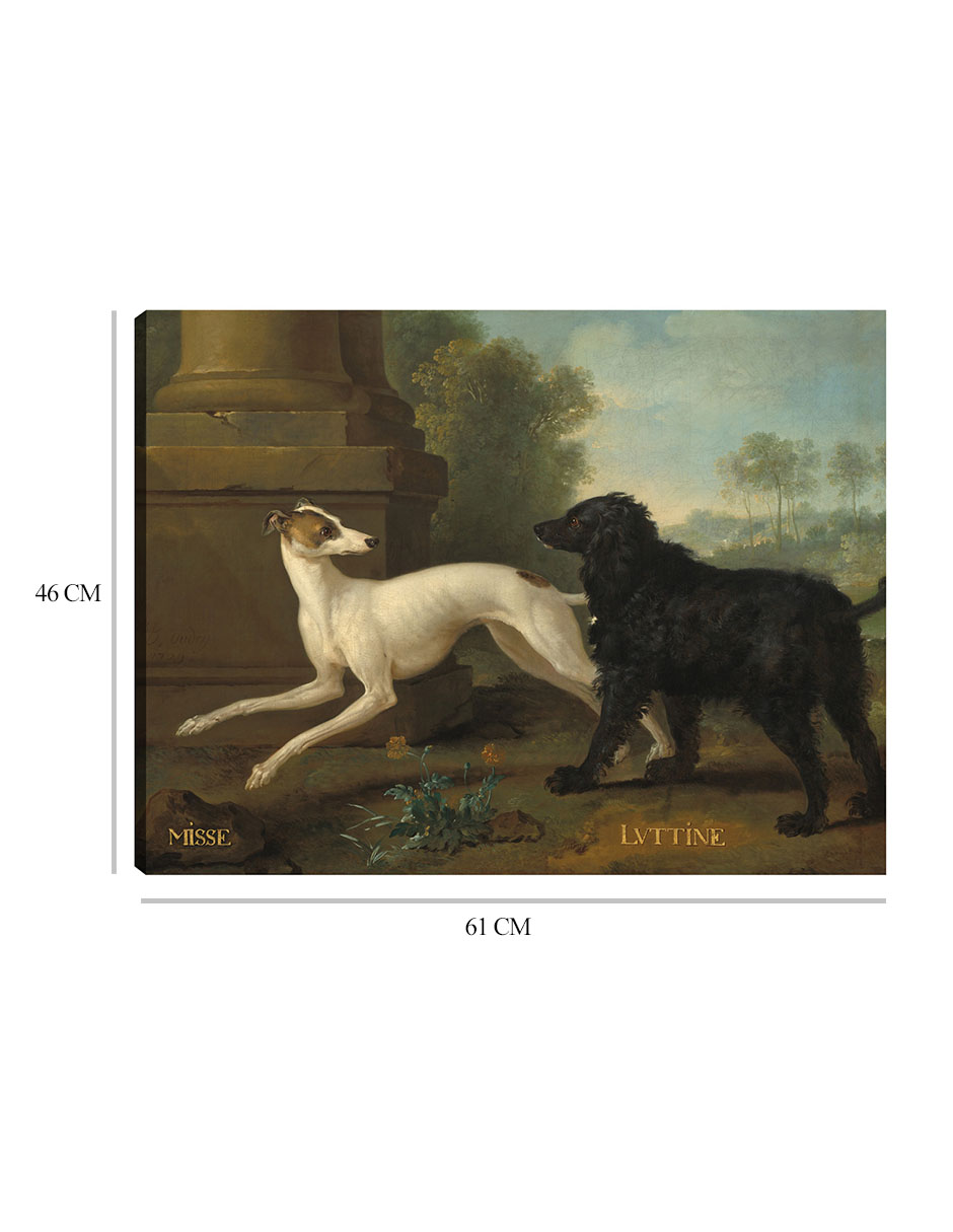 Foto 6 | Cuadro Decorativo - Misse Y Luttine, 1729- Jean-baptiste Oudry - Fotografía - 46x61 - Impresión En Lienzo - Fine Art Tj