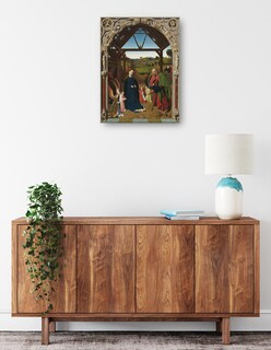 Foto 2 | Cuadro Decorativo - La Natividad, C. 1450- Petrus Christus - Religión - 28x36 - Impresión En Lienzo - Fine Art Tj