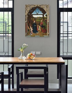 Foto 4 | Cuadro Decorativo - La Natividad, C. 1450- Petrus Christus - Religión - 28x36 - Impresión En Lienzo - Fine Art Tj