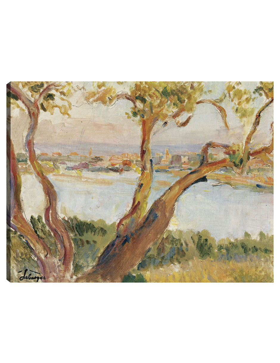 Foto 2 pulgar | Cuadro Decorativo - Vista De Antibes- Henri Lebasque - Paisaje - 69x92 - Impresión En Lienzo - Fine Art Tj