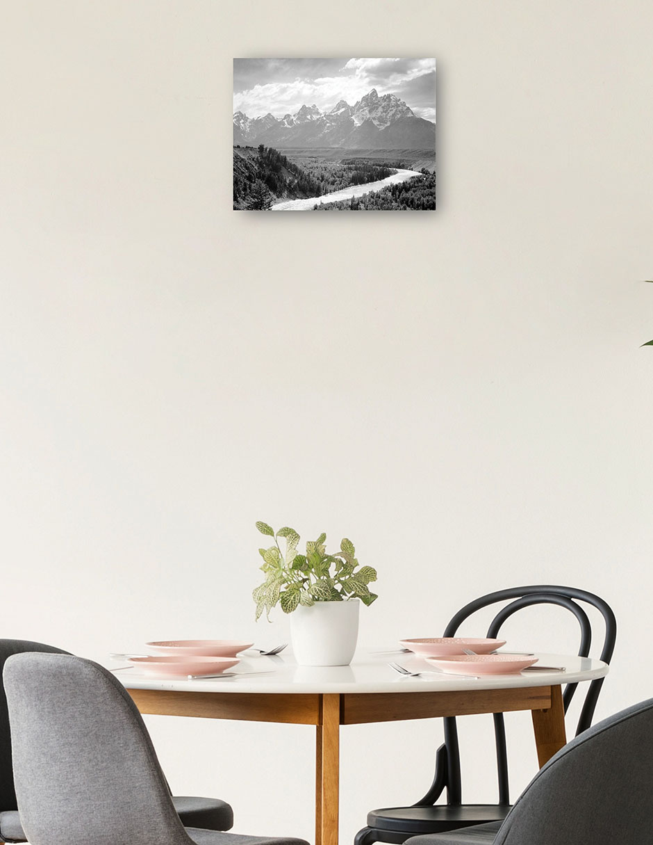 Foto 2 | Cuadro Decorativo - Montañas Tetons - Río Snake- Ansel Adams - Religión - 46x61 - Impresión En Lienzo - Fine Art Tj