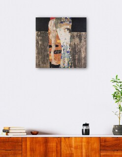 Foto 5 | Cuadro Decorativo - Las Tres Edades De La Mujer (1905)- Gustav Klimt - Fotografía - 51x51 - Impresión En Lienzo -