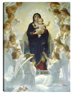 Foto 1 | Cuadro Decorativo - La Virgen Con Los Ángeles (1900)- William Bouguereau - Religión - 46x61 - Impresión En Lie